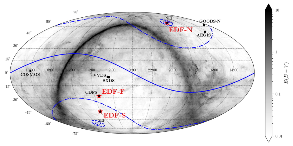 Map of EDFs and EAFs